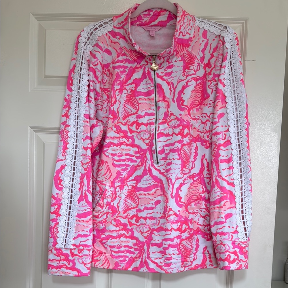 Lilly Pulitzer Half Zip Popover